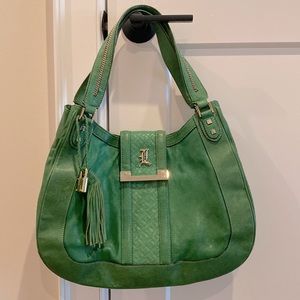 L.A.M.B Green Leather Bag